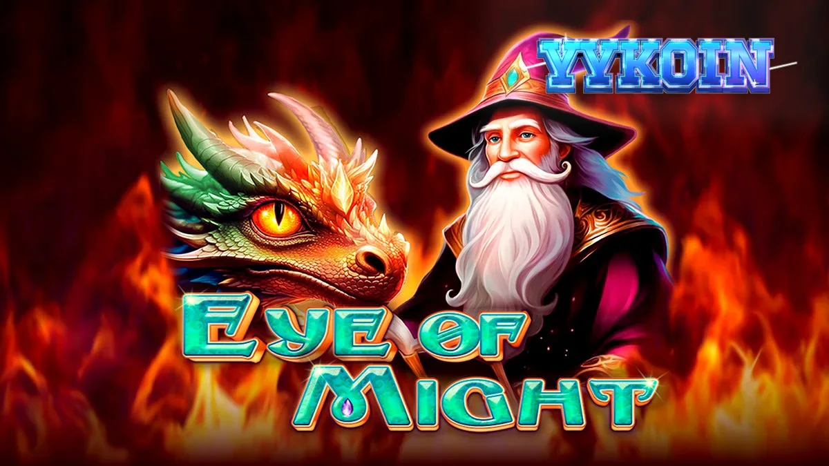 Tampilan visual slot Eye of Might dengan tema fantasi dan simbol magis